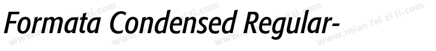 Formata Condensed Regular字体转换